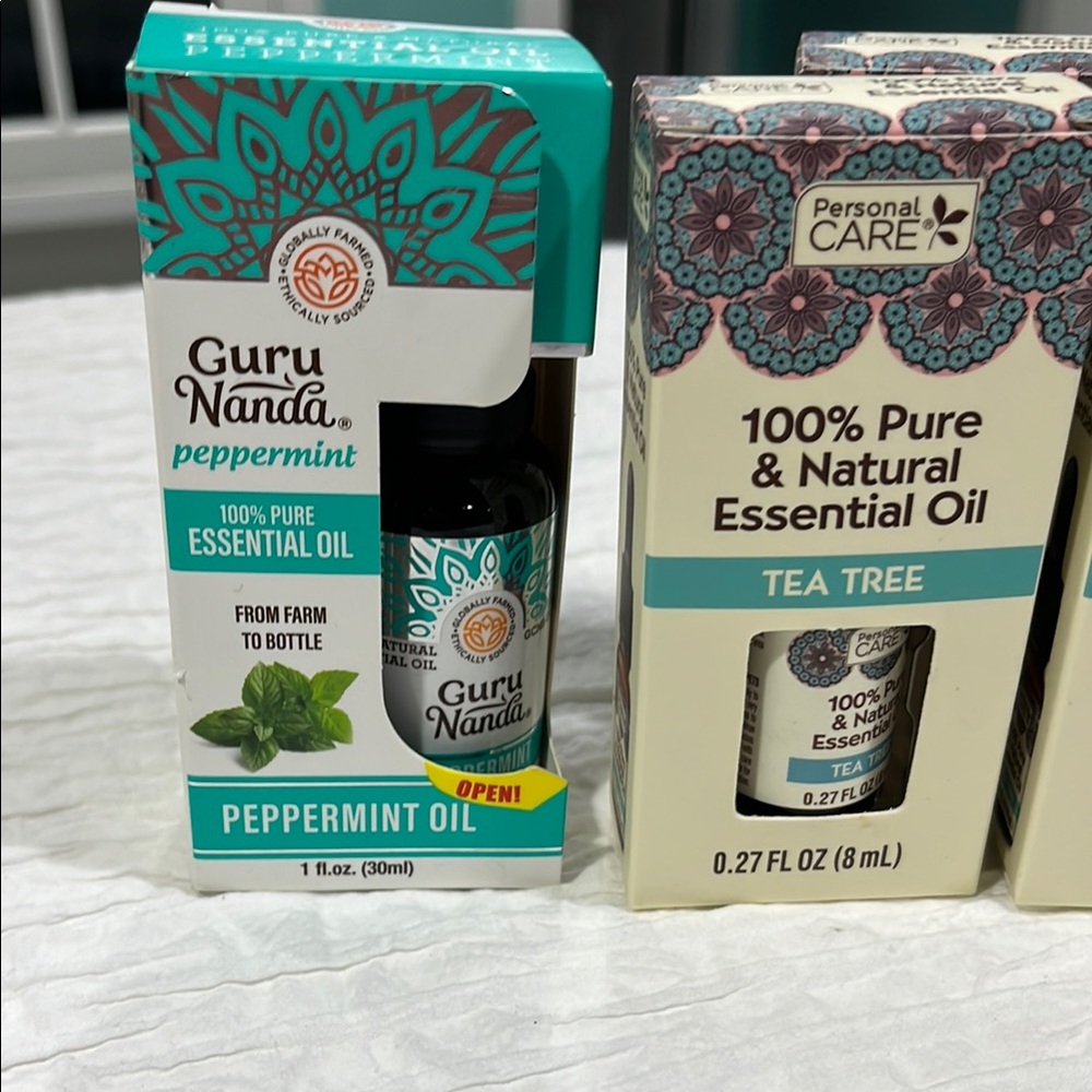 Guru Nanda Peppermint Essential Oil tea tree oil lot new lot